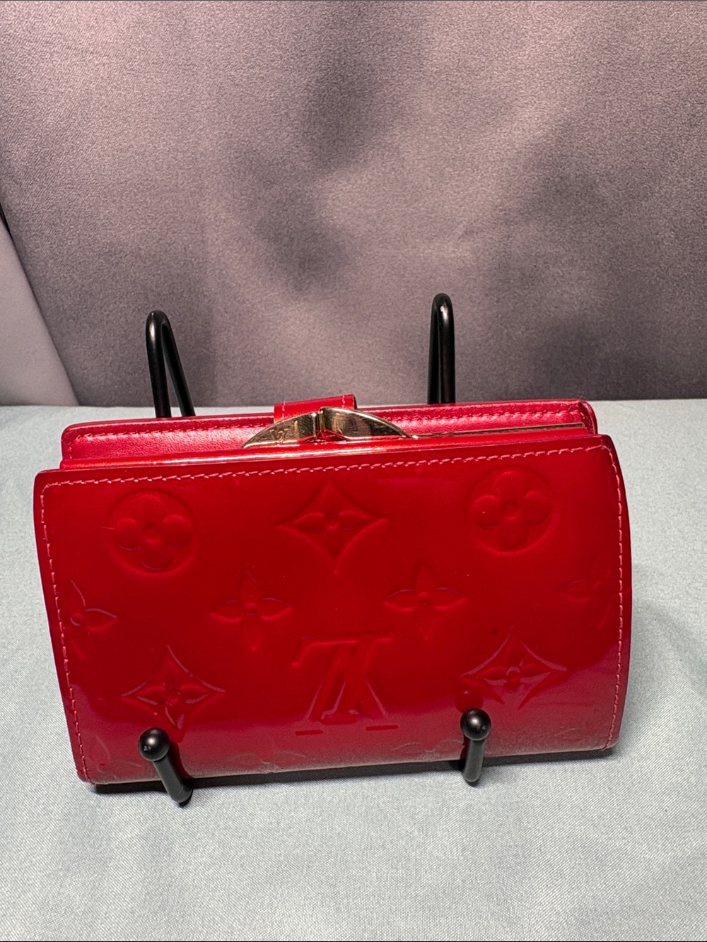 Louis Vuitton Vernis French Purse Wallet Pomme d'Amour Red M93528 - Picture 2 of 11